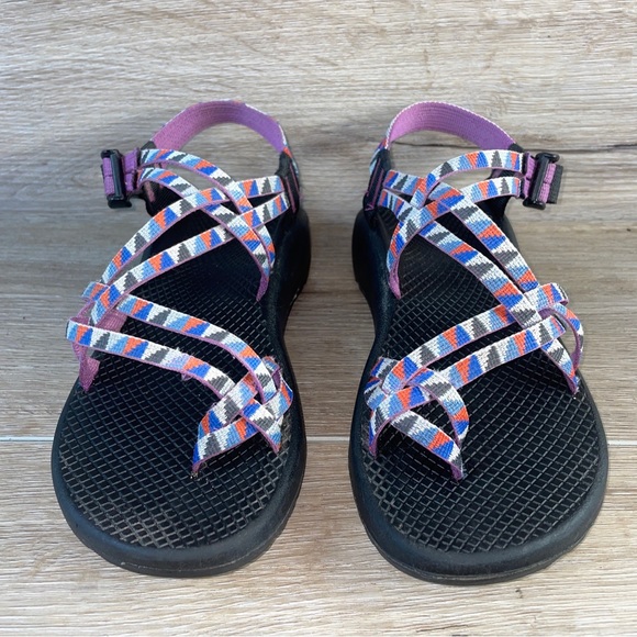 Chaco Women's Z/Cloud X2 Remix Poplin Berry Sport Outdoor Sandals Size 8 Purple - Picture 9 of 10